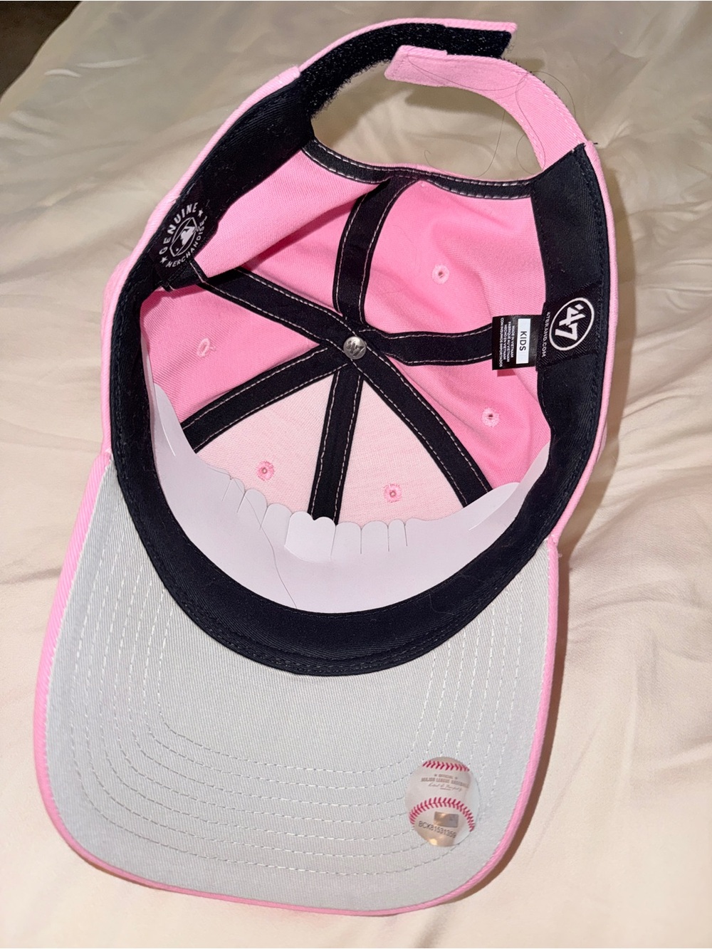LA Logo Pink Kids Baseball Cap - Picture 2 of 2